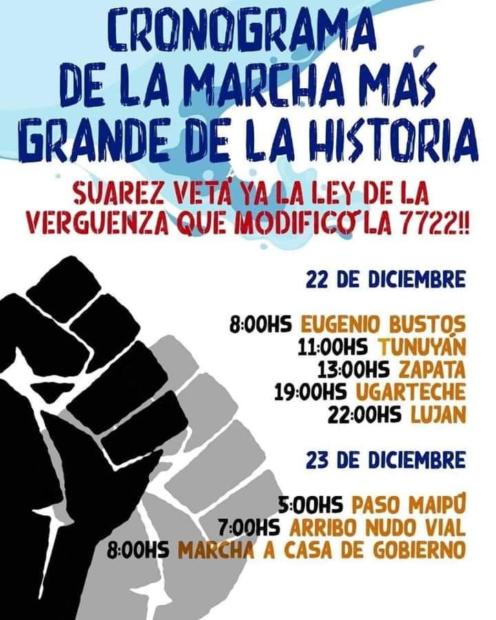 Mendoza, Argentina: Marcha por el Agua