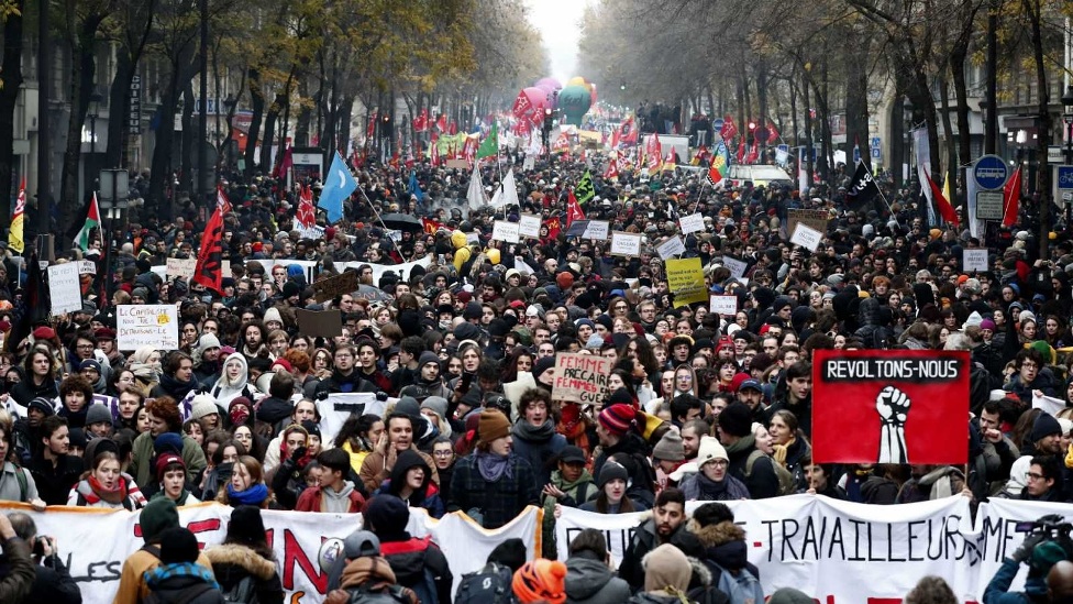 ¿El espíritu de los Chalecos Amarillos impregna la huelga en Francia?