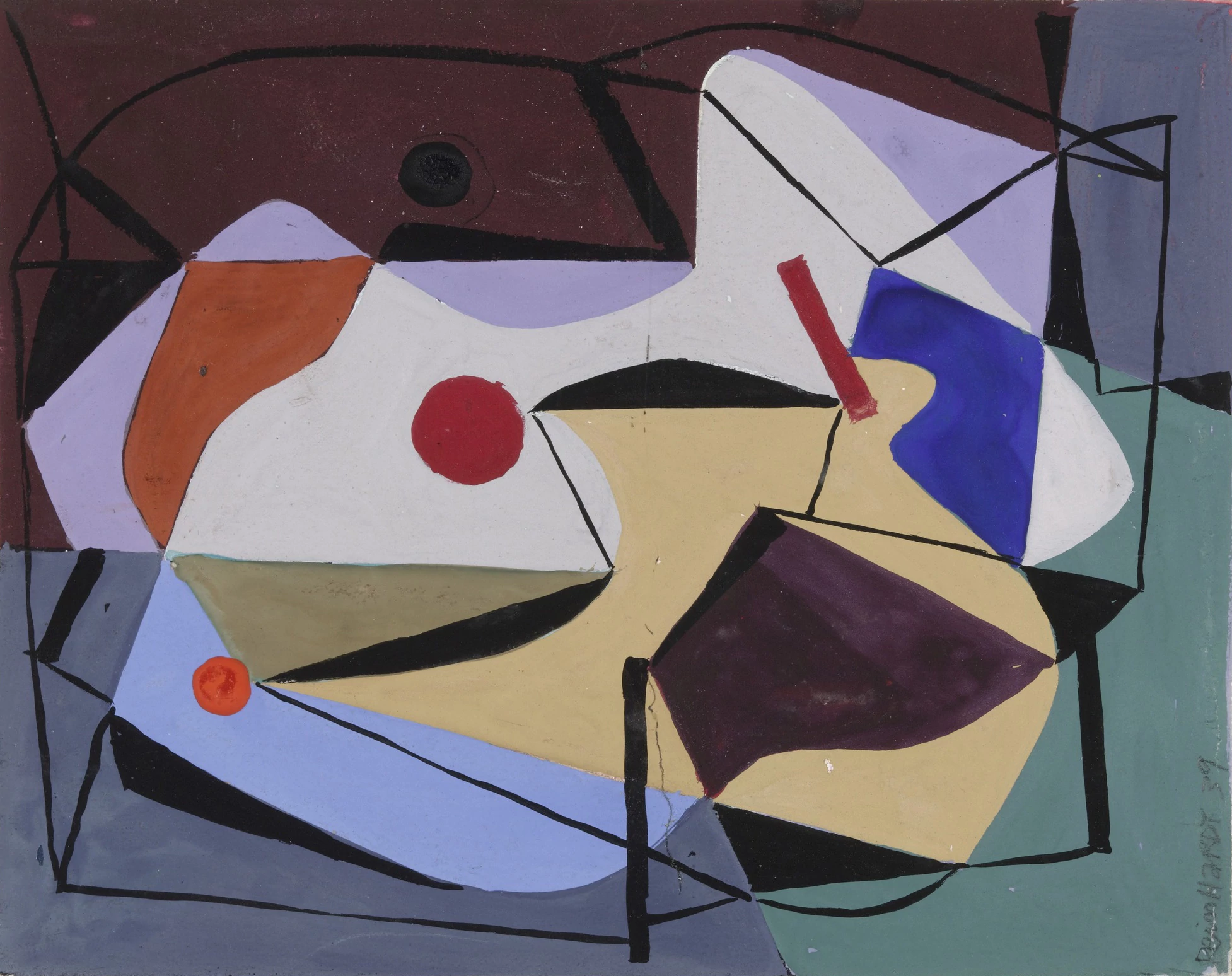 Ad Reinhardt, Study for a painting, 1939
