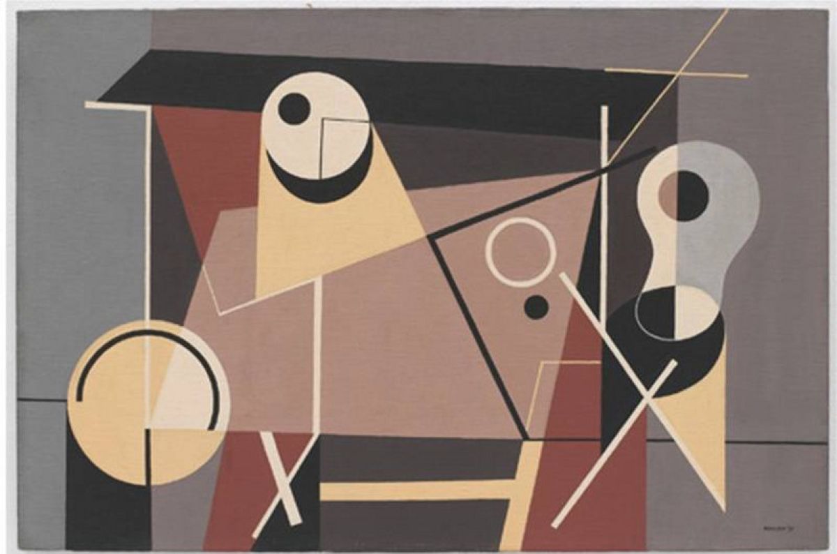 Ad Reinhardt, early abstract, 1936